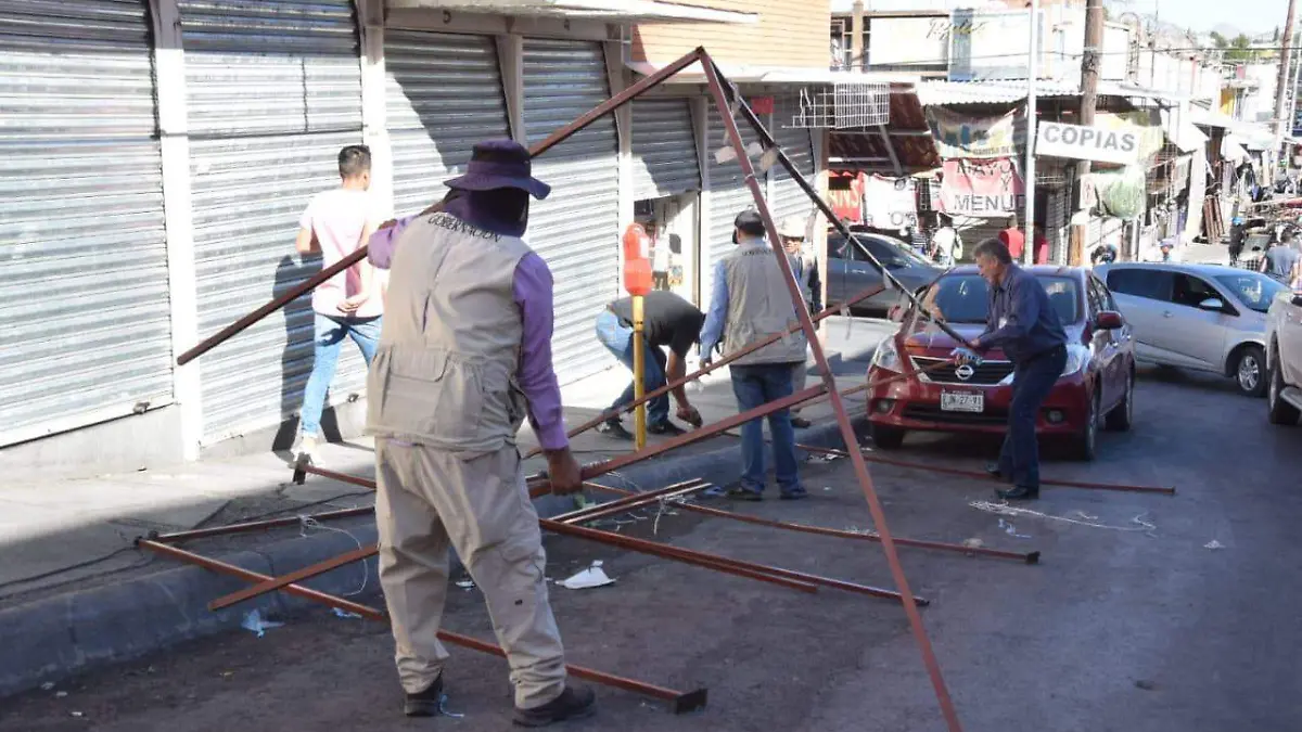 desalojo de ambulantes